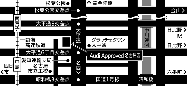 Audi 名古屋西 地図4